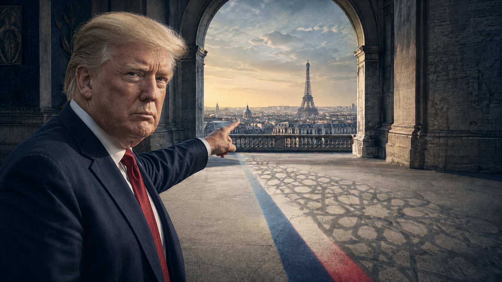 Donald Trump o szariacie w Paryżu