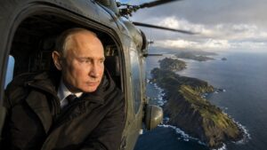 Putin na Wyspach Kurylskich