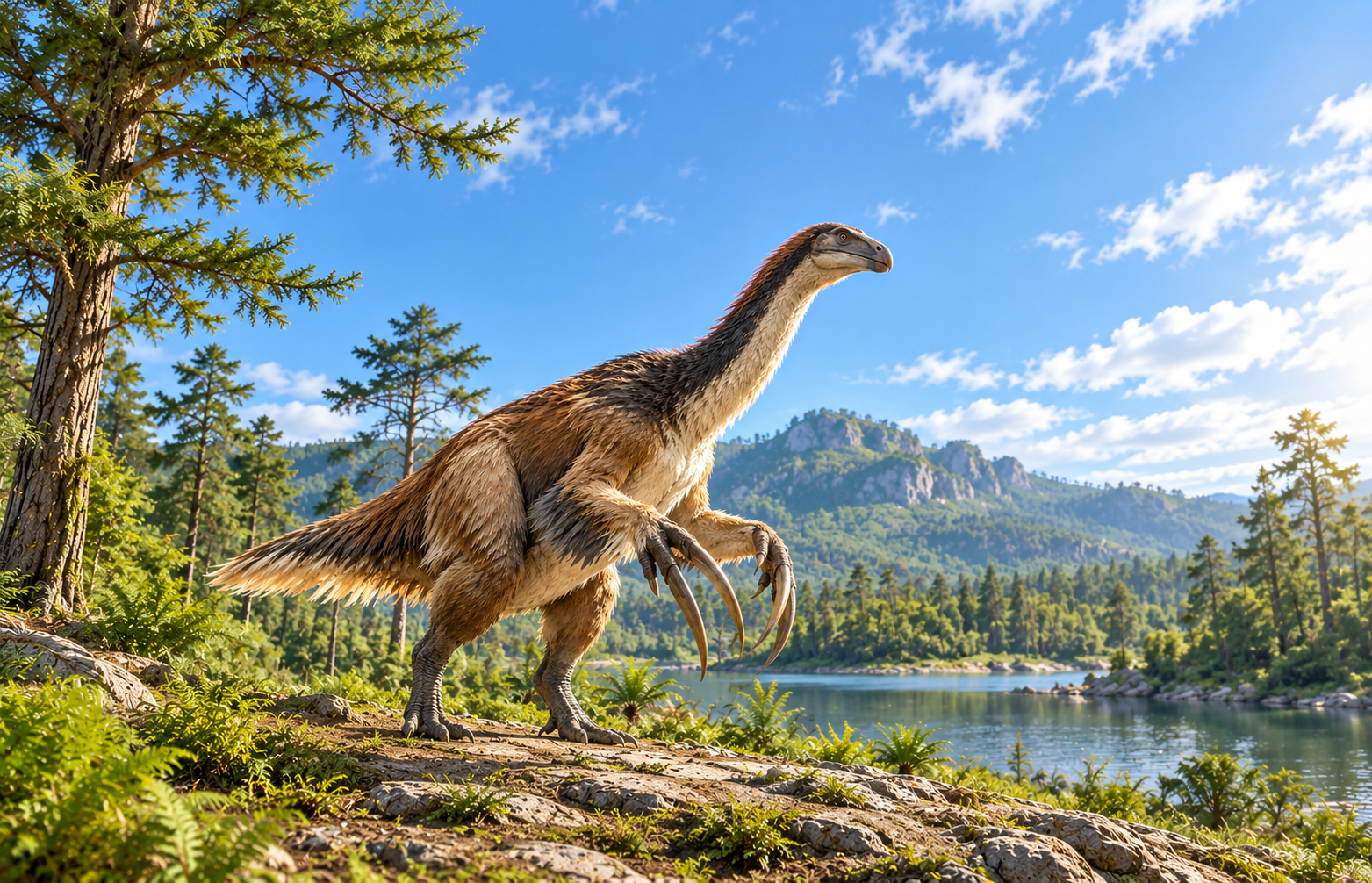 Dinozaur o ogromnych szponach