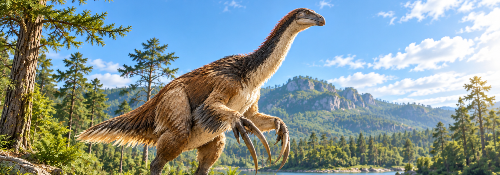 Dinozaur o ogromnych szponach