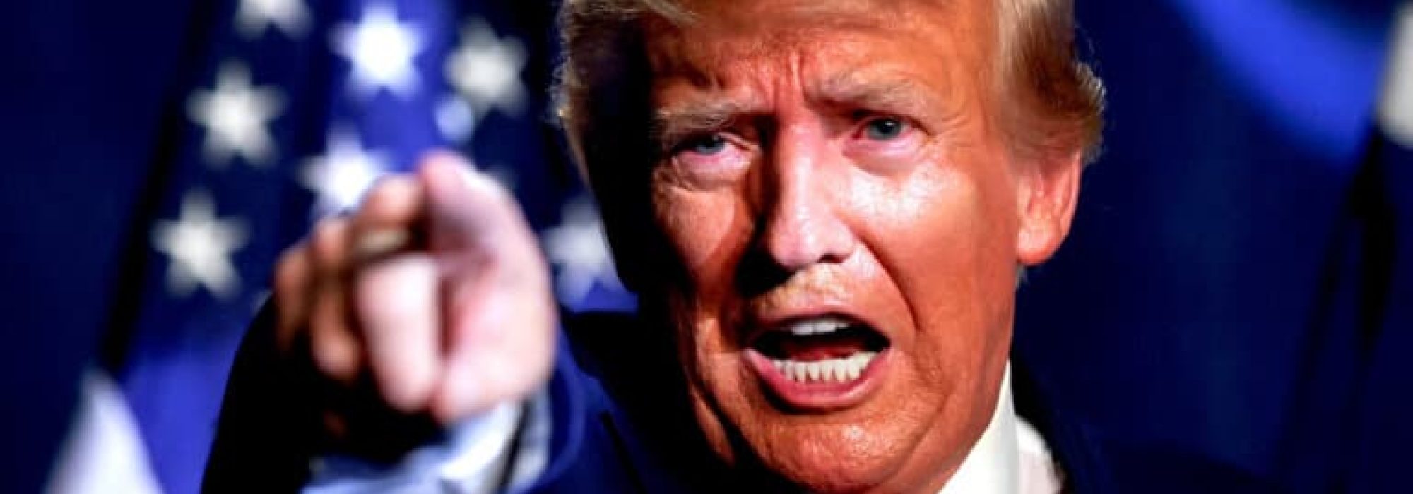 Former U.S. President and Republican candidate Donald Trump makes a keynote speech at a Republican fundraising dinner in Columbia, South Carolina, U.S. August 5, 2023.,Image: 794636237, License: Rights-managed, Restrictions: , Model Release: no, Credit line: SAM WOLFE / Reuters / Forum